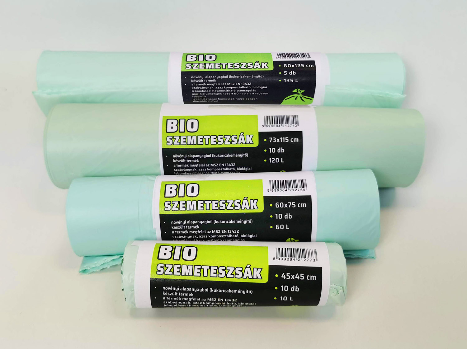 Komposzt�lhat�, leboml� bio PLA zs�kok, szemeteszs�kok